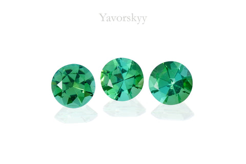 Green Tourmaline 0.40 ct / 3 pcs