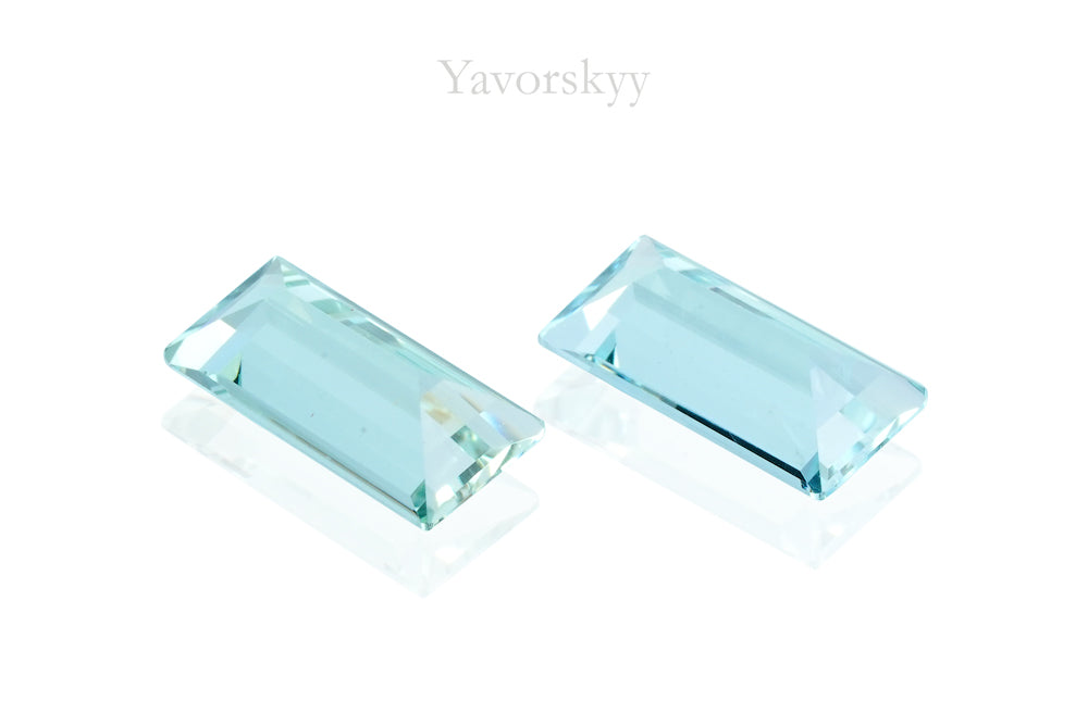Aquamarine 0.45 ct  / 2 pcs