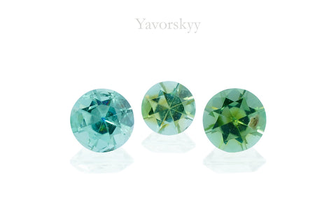 Green Tourmaline 0.45 ct / 3 pcs