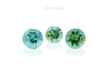 Green Tourmaline 0.45 ct / 3 pcs