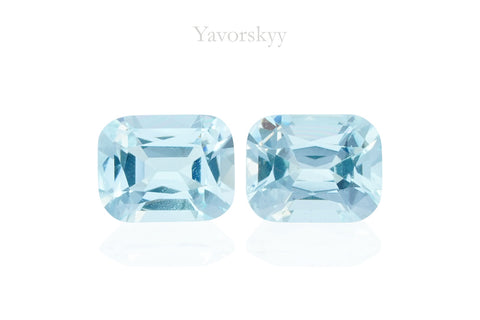 Aquamarine 0.49 ct / 2 pcs