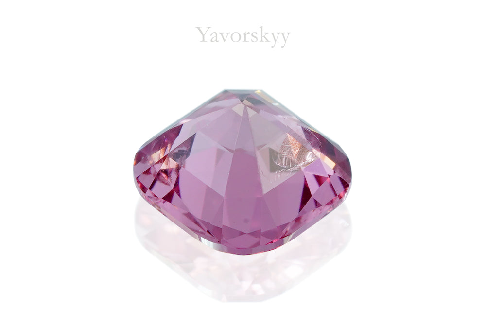 Photo of pink spinel 0.63 ct bottom view