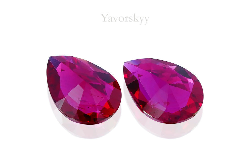 Ruby No Heat 0.65 cts / 2 pcs - Yavorskyy