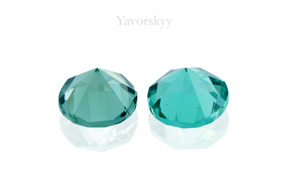 Lagoon Blue Tourmaline 0.71 ct / 2 pcs