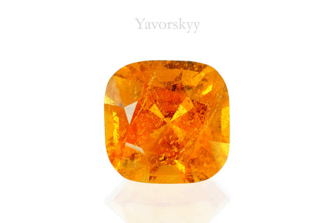 0.79 carat clinohumite cushion shape top view image