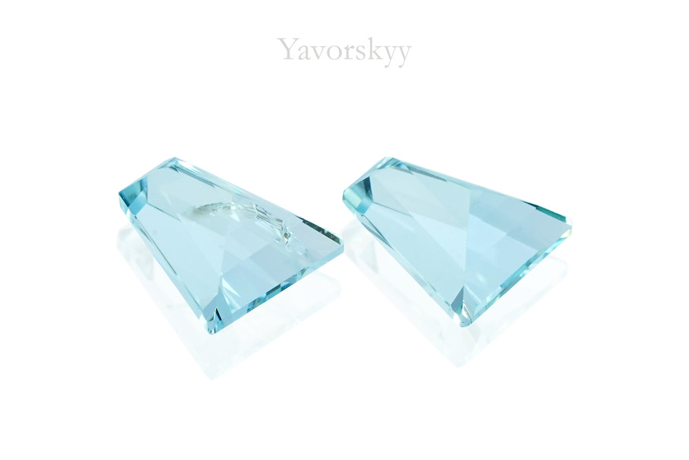 Aquamarine 0.81 ct / 2 pcs