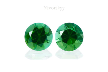 Green Tourmaline 0.83 ct / 2 pcs