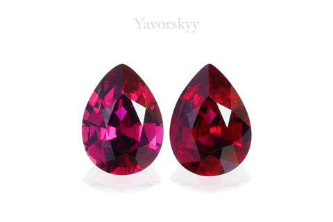 Ruby No Heat 0.67 cts / 2 pcs