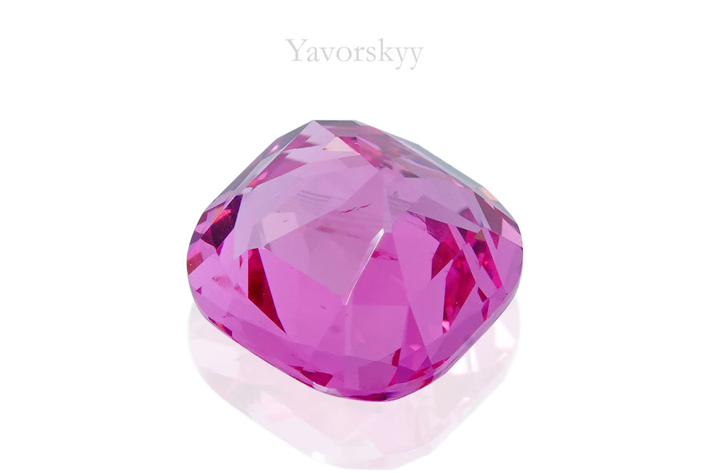0.99 carat pink spinel bottom view photo