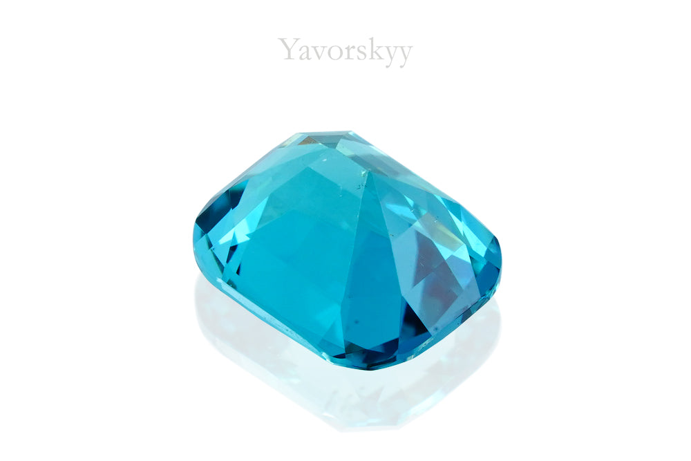 Cushion tourmaline 1.06 carat back side picture