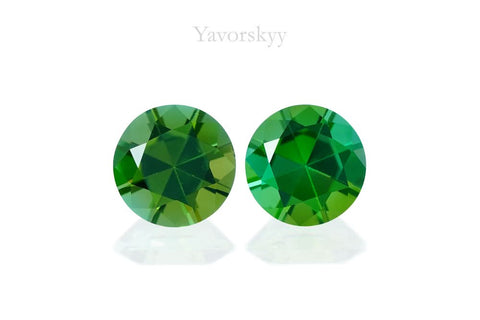 Green Tourmaline 1.06 cts / 2 pcs