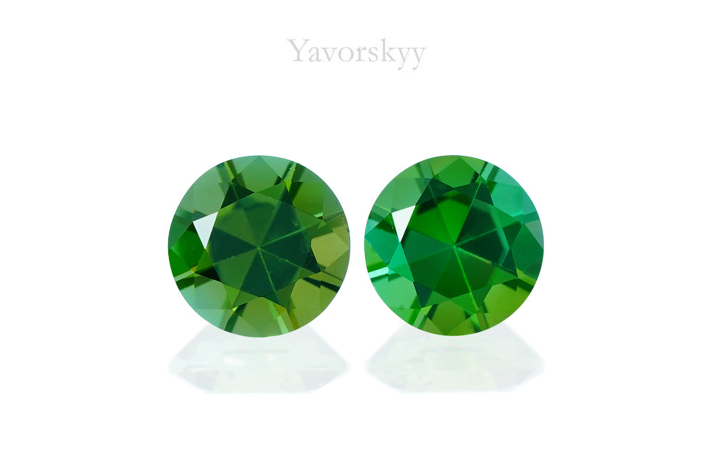Green Tourmaline 1.06 cts / 2 pcs