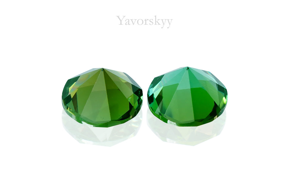 Green Tourmaline 1.06 cts / 2 pcs