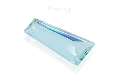 Photo of bottom view of aquamarine 1.20 cts