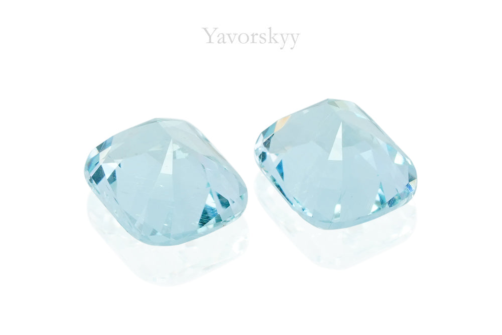 Aquamarine 1.38 carats bottom view photo