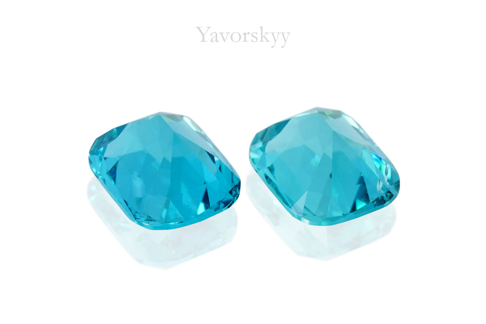 Image of bottom view of tourmaline 2.11 cts pair