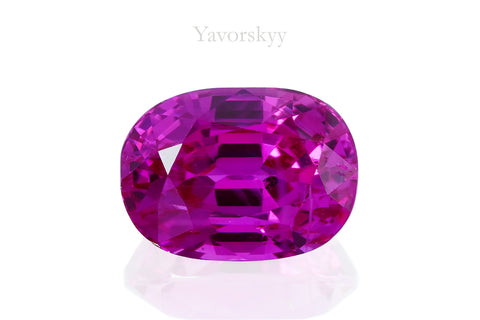 Oval pink sapphire 2.21 cts top view image