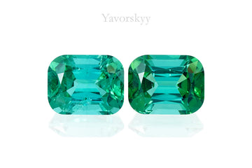 Green Tourmaline 2.22 cts / 2 pcs