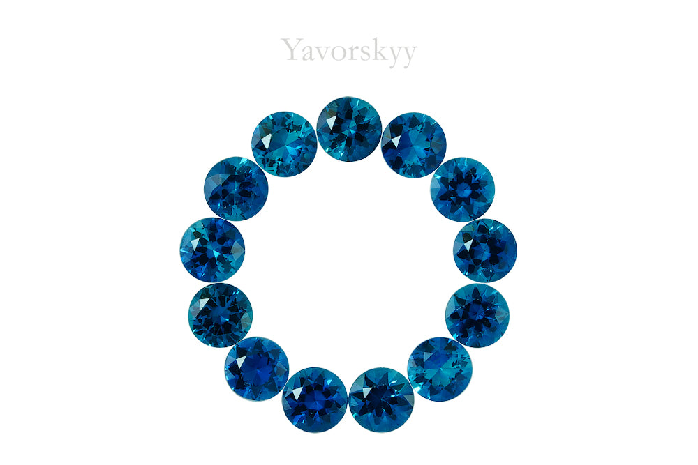 Indigo Blue Tourmaline 2.24 cts / 13 pcs