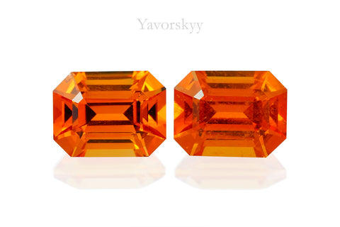 Mandarin Garnet 2.28 cts / 2 pcs