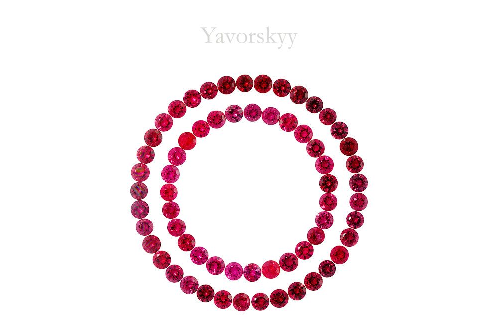 Red Spinel 2.43 cts / 64 pcs