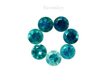 Indigo Tourmaline 2.43 cts / 7 pcs