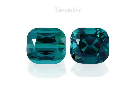 Green Tourmaline 2.51 cts / 2 pcs - Yavorskyy