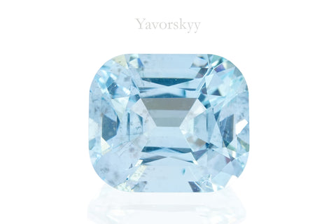 Picture of cushion shape aquamarine 2.78 carats