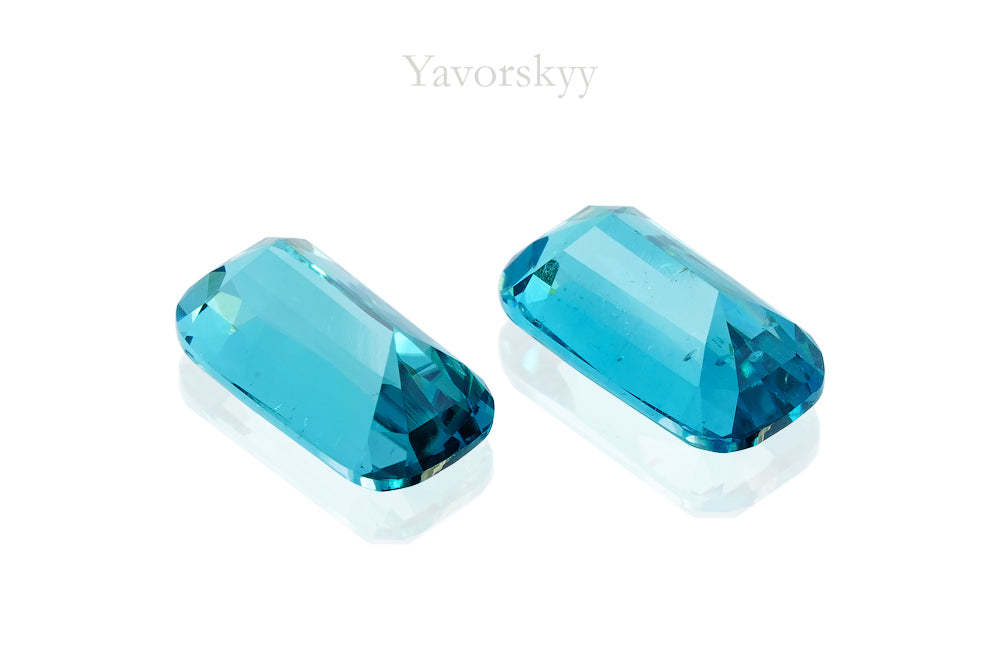 2.8 carats tourmaline cushion shape back side photo