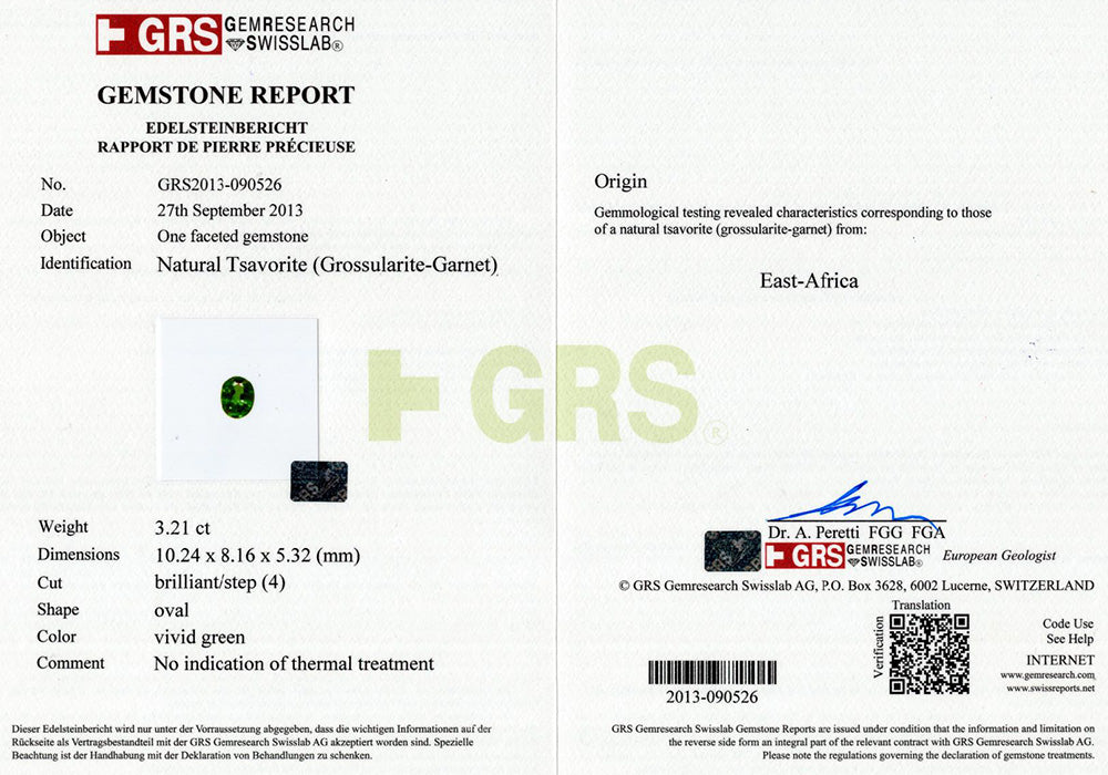 Tsavorite 6.23 cts / 2 pcs