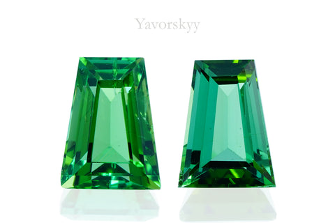 Green Tourmaline 3.23 ct / 2 pcs