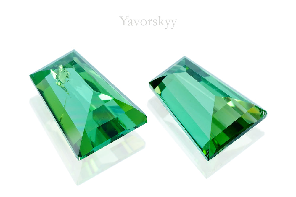 Green Tourmaline 3.23 ct / 2 pcs