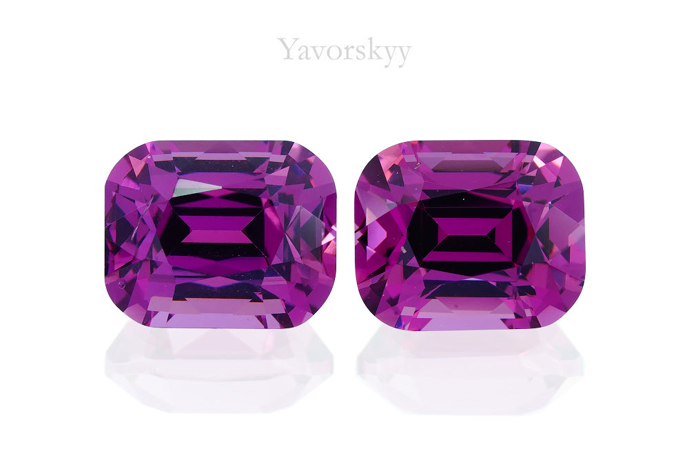 Rhodolite 3.80 cts / 2 pcs