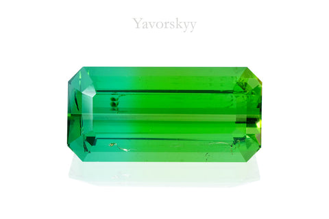 Photo of cushion shape green tourmaline 3.88 cts