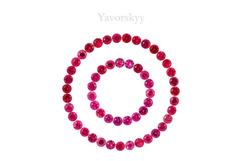 Red Spinel 4.29 cts / 54 pcs
