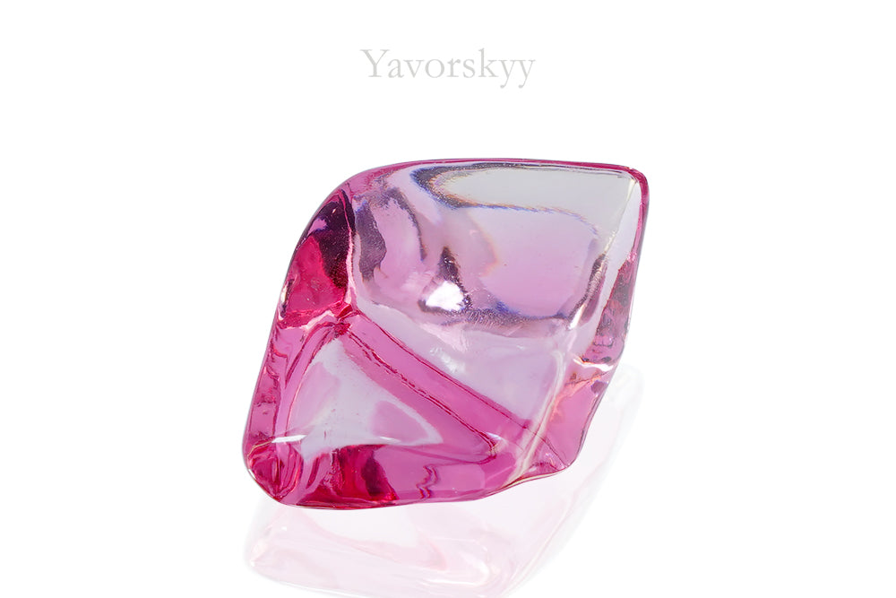 Polished pink spinel