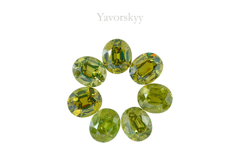 Demantoid 5.97 cts / 7 pcs
