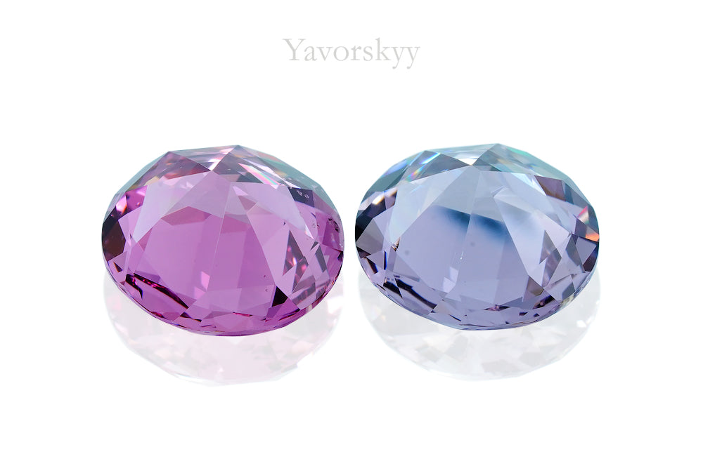 A pair of pink spinel oval 6.26 carats back side image