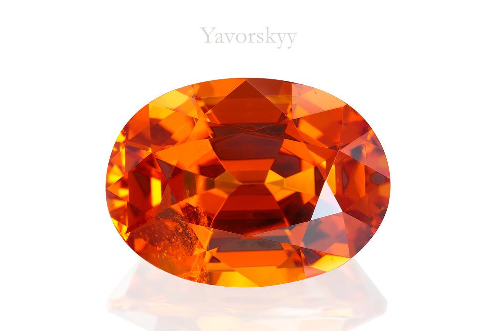 Mandarin garnet oval shape 7.05 cts photo