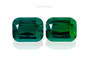 Green Tourmaline 7.12 cts / 2 pcs