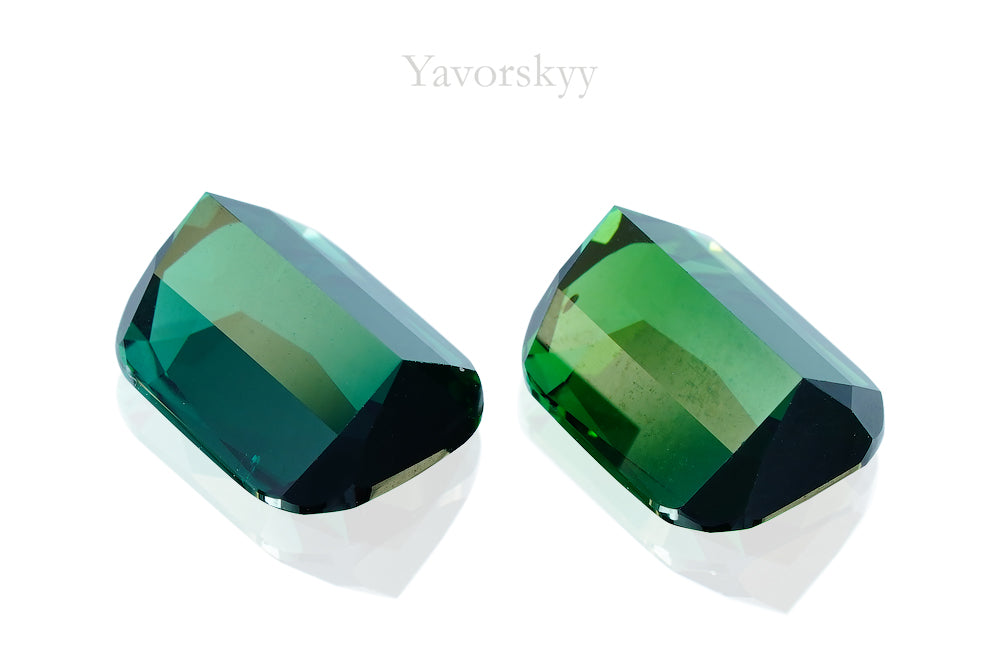 Green Tourmaline 7.12 cts / 2 pcs
