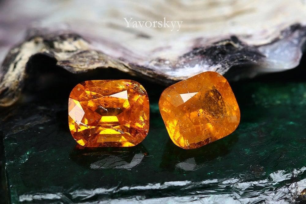 Image of of clinohumite 1.77 cts matched pair