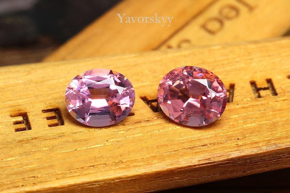 Pink Tourmaline 1.24 cts  / 2 pcs - Yavorskyy