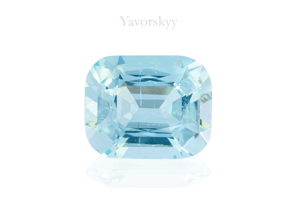 Cushion cut aquamarine