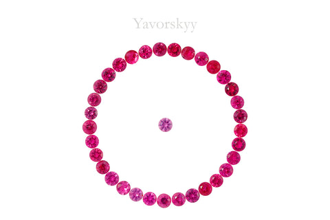 Red Spinel 1.84 cts / 34 pcs