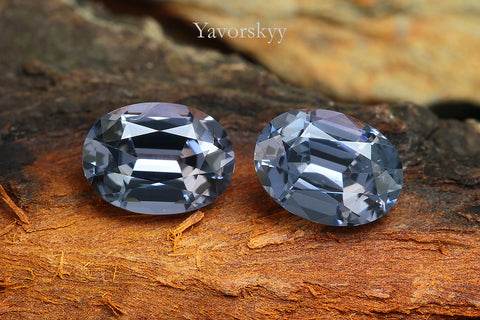 Grey Spinel 1.84 ct / 2 pcs