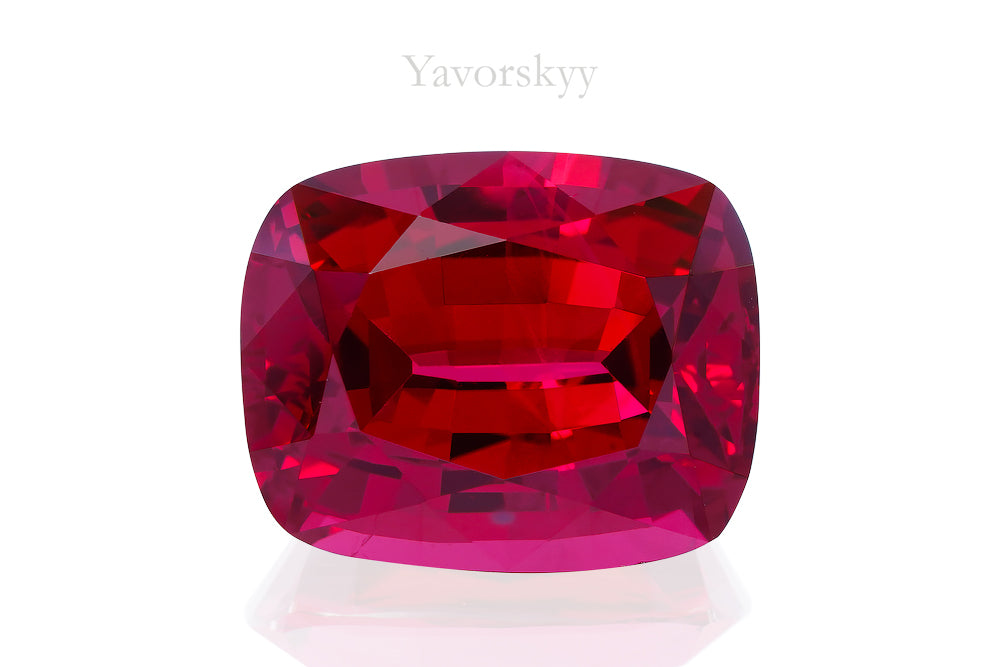 Image of cushion shape red spinel 10.58 cts
