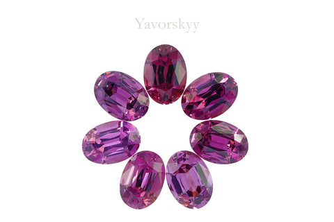 Rhodolite Garnet 10.81 cts / 7 pcs