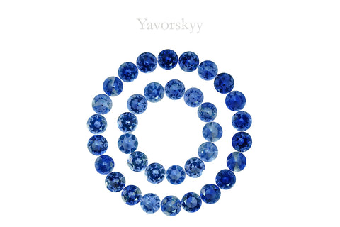 Iolite 12.74 ct / 35 pcs