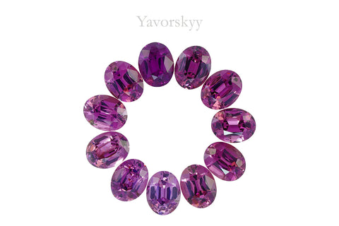 Rhodolite Garnet 16.28 ct / 11 pcs